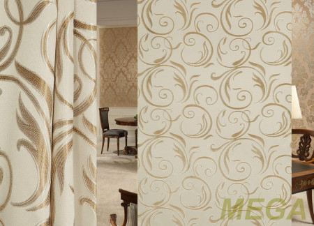 Ткани портьерные Рельеф Жаккард HT6307-143/150 P Jak