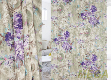 Ткани портьерные Печать Жаккард GL PP1085-6/150 P Pech