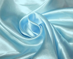 Атлас Сатин 100% п/эстер 100гр/м погон гладь (Голубой)