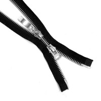 Молния металл никель Т-8 2 замка Разъемная 75см в Калуге