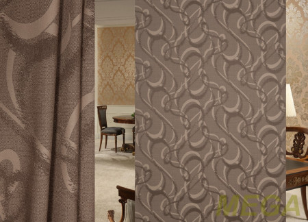 Ткани портьерные Однотон Жаккард LL ZELI56-H2461/280 P