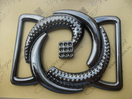 Пряжка металлизированная "ММ" в Калуге