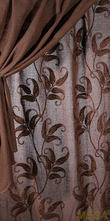 Ткани портьерные Вышивка Лен HH PD1570-4/280 LB