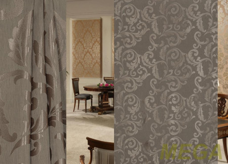 Ткани портьерные Однотон Жаккард GL FY1151-14/300 PJak