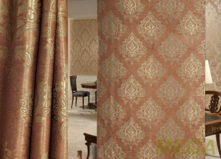 Ткани портьерные Жаккард Блэкаут HXN HF3341-14/280 BL