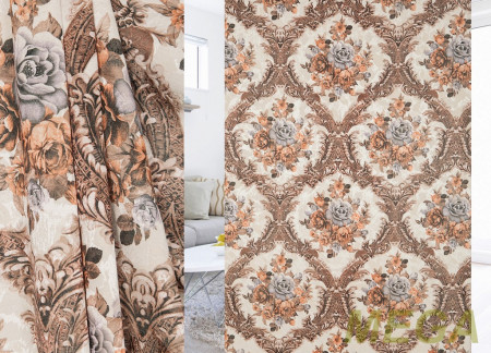 Ткани портьерные Печать Жаккард GL PP1088-3/150 P Pech