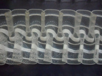 Шторная тесьма 60мм, №605-0 органза буферная,4 нитки (кор.30шт по 50 метр)