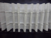 Шторная тесьма 60мм, №606 матовая равномерная,2 нитки   (кор.30шт по 50 метр)