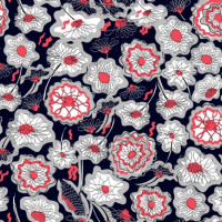 Полотно трикотажное Кулирка 30/1 набивная в рулоне  в Калуге