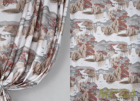 Ткани портьерные Печать Сатен HH ZXY1588-03/280 P Pech